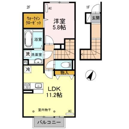 栃木県宇都宮市清原台5丁目 グリーンスタジアム前駅 1LDK アパート 賃貸物件詳細