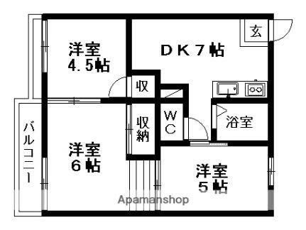 埼玉県さいたま市南区大谷場2丁目 浦和駅 3DK アパート 賃貸物件詳細