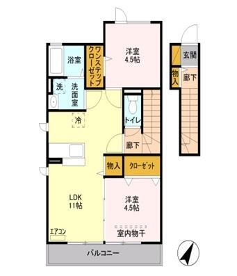 埼玉県さいたま市北区吉野町1丁目 吉野原駅 2LDK アパート 賃貸物件詳細