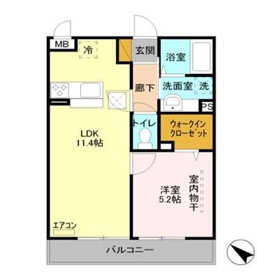 埼玉県上尾市原新町 北上尾駅 1LDK アパート 賃貸物件詳細