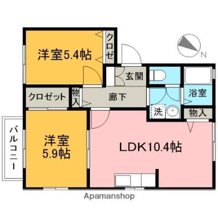 埼玉県入間市東町7丁目 武蔵藤沢駅 2LDK アパート 賃貸物件詳細