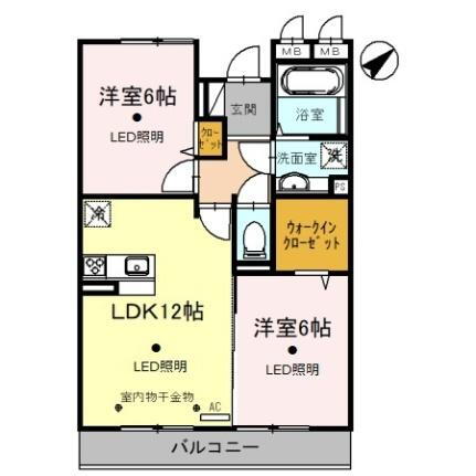 埼玉県入間市東藤沢6丁目 狭山ヶ丘駅 2LDK アパート 賃貸物件詳細