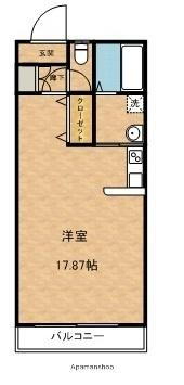 クレール 2階 ワンルーム 賃貸物件詳細