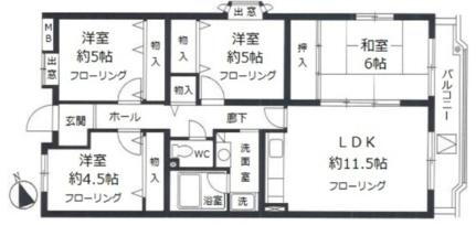 ブランニュー別所１号棟 4階 4LDK 賃貸物件詳細