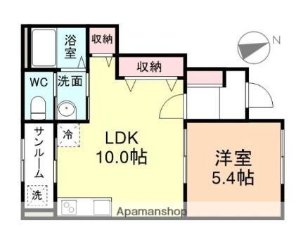 富山県富山市粟島町1丁目 越中中島駅 1LDK アパート 賃貸物件詳細
