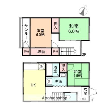 若尾アパート 1階 3LDK 賃貸物件詳細