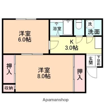 富山県富山市五福 富山大学前駅 2K マンション 賃貸物件詳細