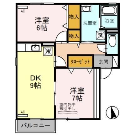 サンウェル１６　Ａ棟 1階 2DK 賃貸物件詳細