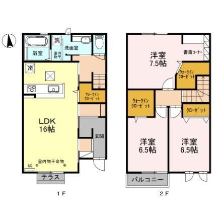 石川県野々市市藤平田1丁目 額住宅前駅 3LDK アパート 賃貸物件詳細