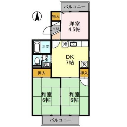 石川県加賀市松が丘3丁目 加賀温泉駅 3DK アパート 賃貸物件詳細