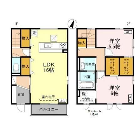 石川県金沢市直江町ホ 三口駅 2LDK アパート 賃貸物件詳細