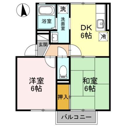 石川県金沢市大友1丁目 2DK アパート 賃貸物件詳細