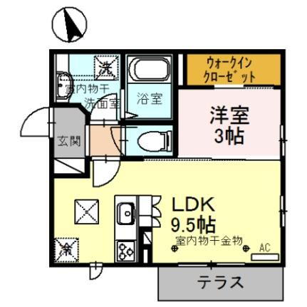 ゼフィール 1階 1LDK 賃貸物件詳細