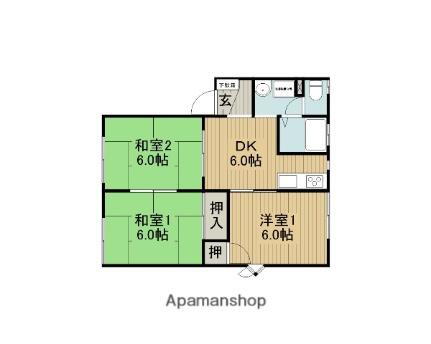 フレグランスＫ　Ａ棟 1階 3DK 賃貸物件詳細