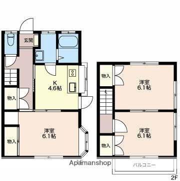 サンパレス小山Ｂ 1階 3K 賃貸物件詳細