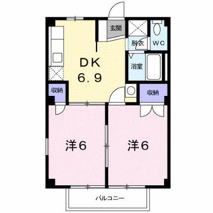 長野県長野市大字北尾張部 長野駅 2DK アパート 賃貸物件詳細