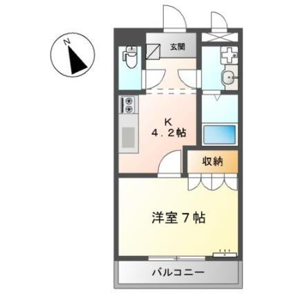 メゾンアグレアーブル 1階 1K 賃貸物件詳細