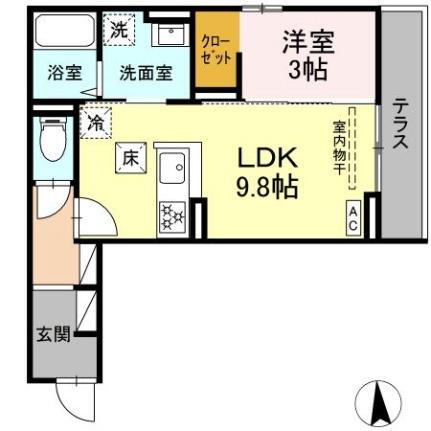 長野県長野市若里3丁目 長野駅 1LDK アパート 賃貸物件詳細