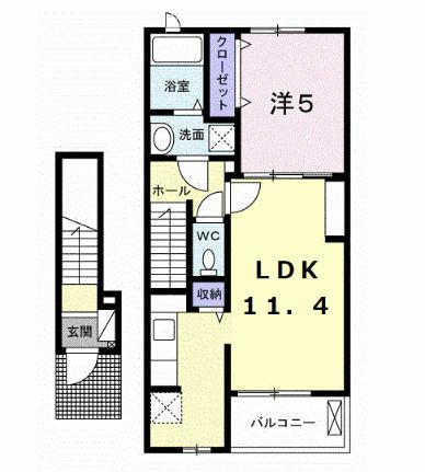 静岡県三島市梅名 大場駅 1LDK アパート 賃貸物件詳細