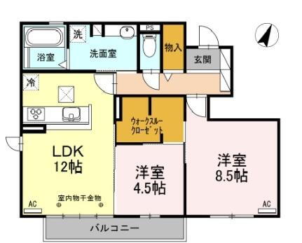 静岡県富士市川成島 新富士駅 2LDK アパート 賃貸物件詳細
