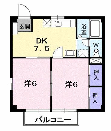 静岡県浜松市中央区若林町 浜松駅 2DK アパート 賃貸物件詳細