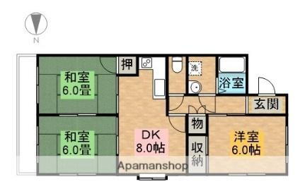 愛知県名古屋市港区当知3丁目 港北駅 3DK アパート 賃貸物件詳細