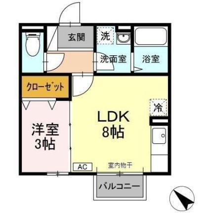 セレッソ砂口 2階 1LDK 賃貸物件詳細