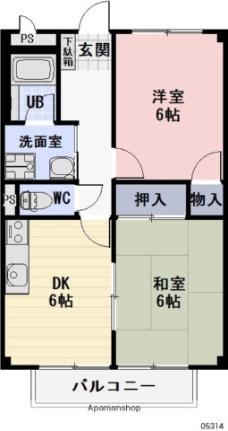 滋賀県高島市城山台1丁目 近江高島駅 2DK アパート 賃貸物件詳細