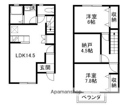 滋賀県草津市東矢倉1丁目 南草津駅 2SLDK 一戸建て 賃貸物件詳細