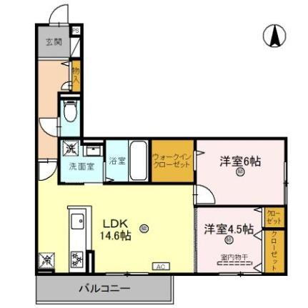滋賀県草津市東矢倉4丁目 南草津駅 2LDK アパート 賃貸物件詳細