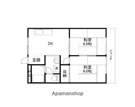 滋賀県野洲市久野部 野洲駅 2DK アパート 賃貸物件詳細