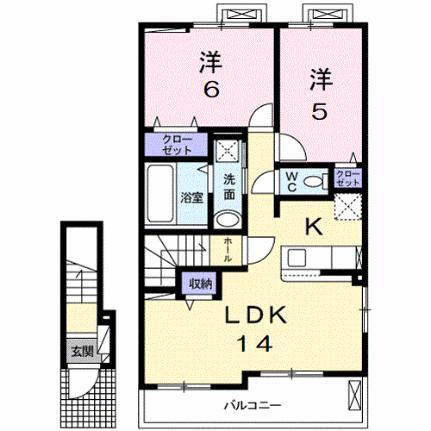 滋賀県東近江市外町 八日市駅 2LDK アパート 賃貸物件詳細