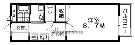 滋賀県東近江市八日市緑町 八日市駅 1K アパート 賃貸物件詳細