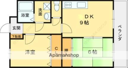 大阪府東大阪市若江西新町2丁目 八戸ノ里駅 2DK アパート 賃貸物件詳細