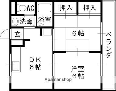 大阪府高槻市東五百住町3丁目 富田駅 2DK マンション 賃貸物件詳細