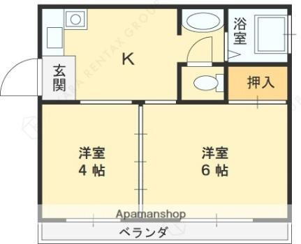 大阪府八尾市久宝寺1丁目 久宝寺口駅 2K アパート 賃貸物件詳細