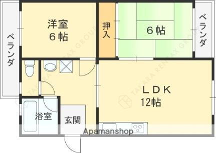 大阪府東大阪市森河内西2丁目 放出駅 2LDK マンション 賃貸物件詳細