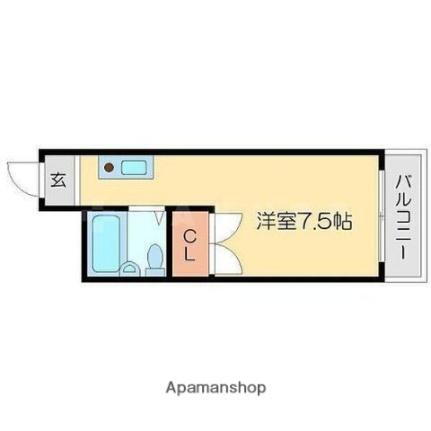 上新ビル７ 5階 ワンルーム 賃貸物件詳細
