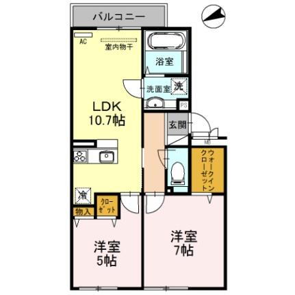 大阪府柏原市平野1丁目 法善寺駅 2LDK アパート 賃貸物件詳細