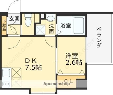 Ｗ．Ｏ．Ｂ．ＫＹＯＢＡＳＨＩ 8階 1DK 賃貸物件詳細