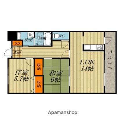 コンフォート緑地 3階 2LDK 賃貸物件詳細