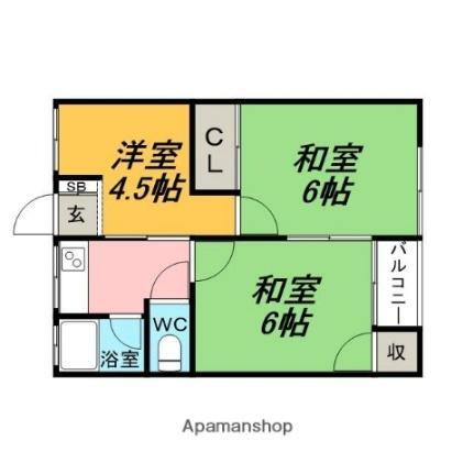 浜神吉マンション 1階 3K 賃貸物件詳細