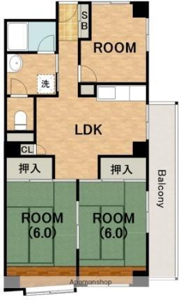 ダイヤモンドハイツ橋原 2階 3LDK 賃貸物件詳細