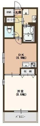 ｓｅｌｖａ花水木 4階 1DK 賃貸物件詳細