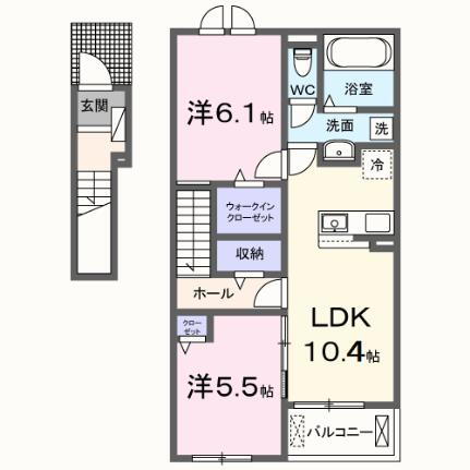 大阪府岸和田市下池田町2丁目 久米田駅 2LDK アパート 賃貸物件詳細