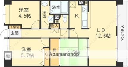 阪急西宮マンション 7階 3LDK 賃貸物件詳細