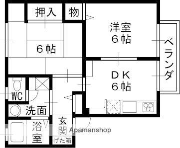 ハイツ大市 1階 2DK 賃貸物件詳細