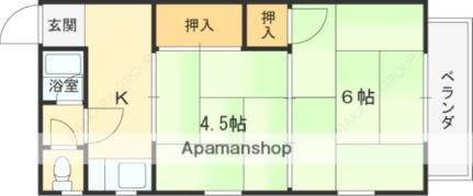 ハラトク荘 1階 2K 賃貸物件詳細
