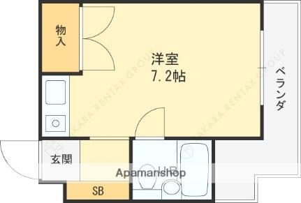 兵庫県西宮市神呪町 甲東園駅 1K マンション 賃貸物件詳細