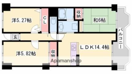 シャトゥブランシェ 8階 3LDK 賃貸物件詳細